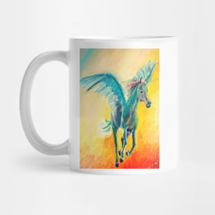 Running Rainbow Unicorn Mug